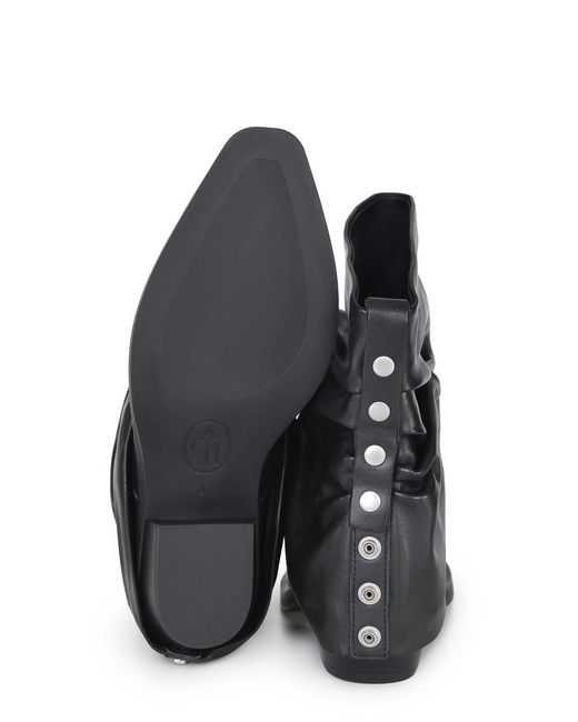 Ash Black Boots Made Of Leather