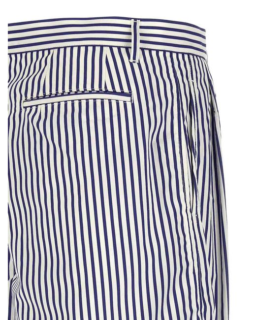 Comme des Garçons White Cotton Bermuda Shorts for men