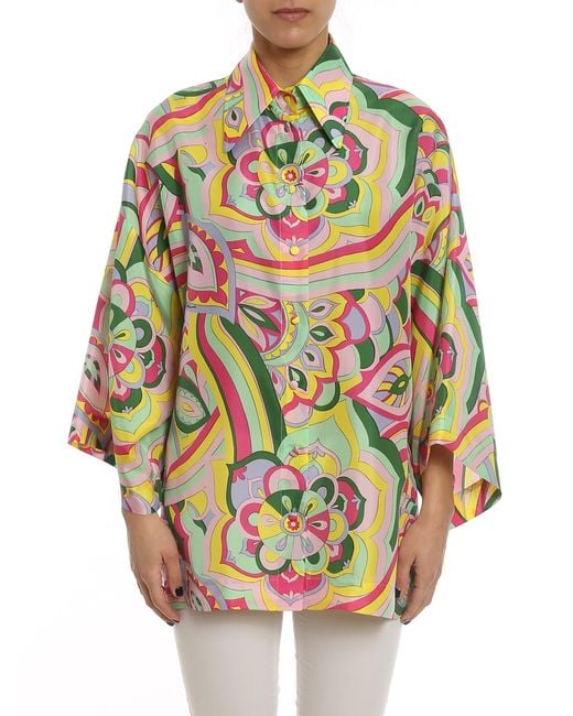 Dolce & Gabbana Multicolor Reinassance Chemisier