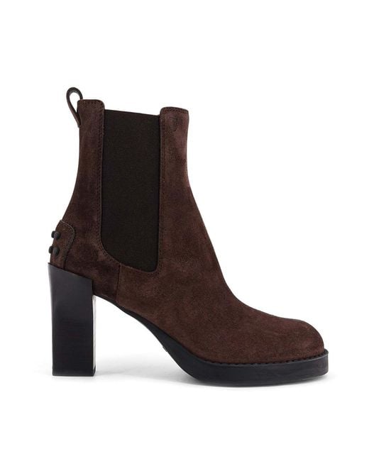 Tod's Brown Suede Boots