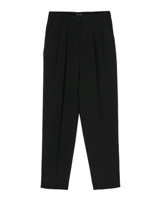 Giorgio Armani Black Silk Pants