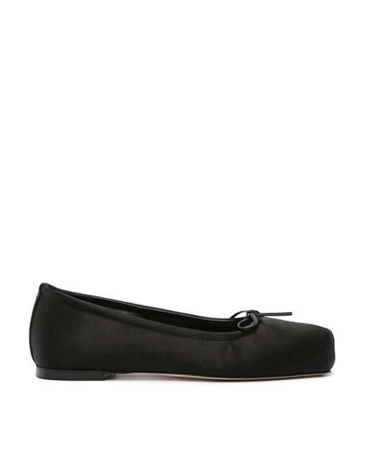Aeyde Black Gabriella Satin Shoes