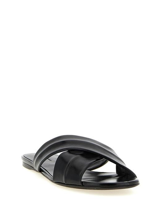Khaite Black Liria Sandals