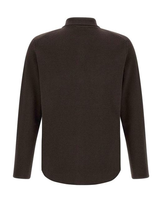Cardigan Sahariano di Zanone in Gray da Uomo