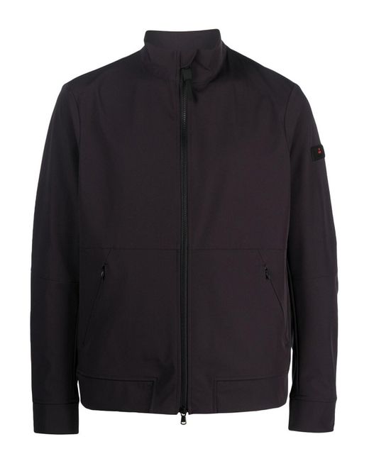 Peuterey Black High-neck Zip-up Jacket for men