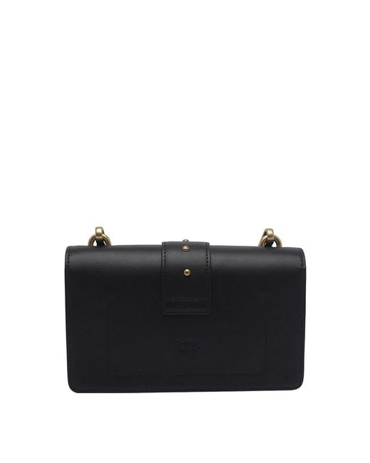 Pinko Black Love One Mini Crossbody Bag