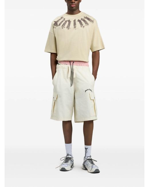 Palm Angels Natural Logo T-Shirt for men