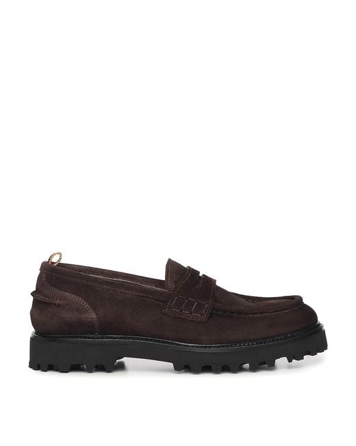 Giuliano Galiano Black Kobra Suede Moccasins for men