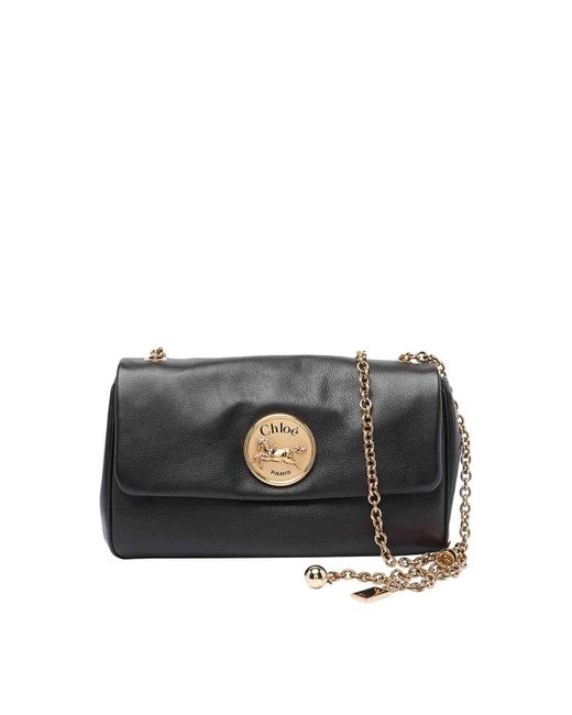 Chloé Black E Heritage Shoulder Bag