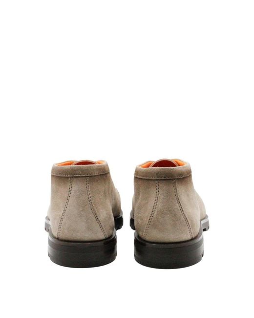 Santoni Brown Ankle Boots for men