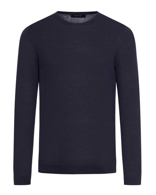 Nome Rundhalspullover in Blue für Herren