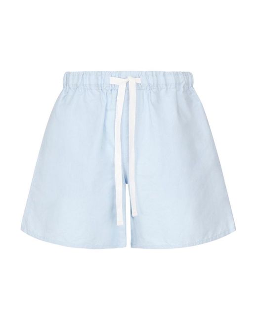 J.W. Anderson Blue Printed Drawstring Shorts for men