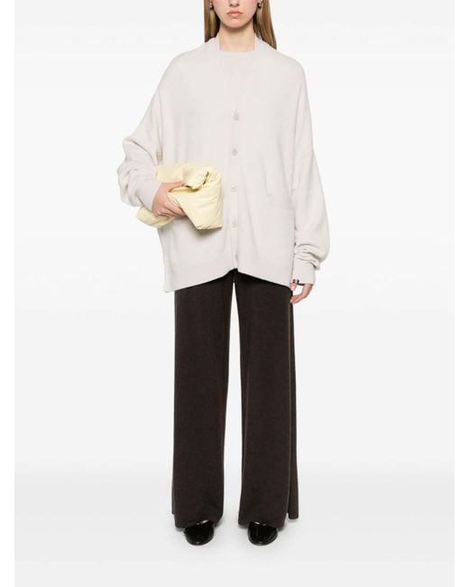 Extreme Cashmere White Tokyo Cashmere Cardigan