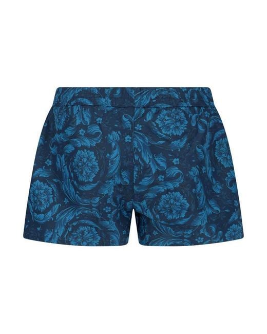 Versace Blue Costume Shorts for men