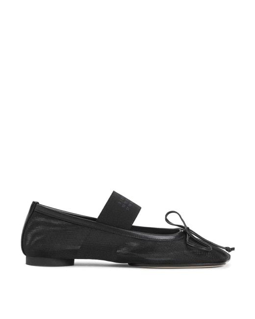 MM6 by Maison Martin Margiela Black Ballet Shoes