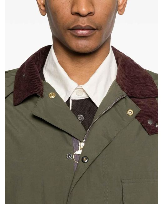 Barbour Green Ba X Paulsmith Casual Parka 261Mca for men