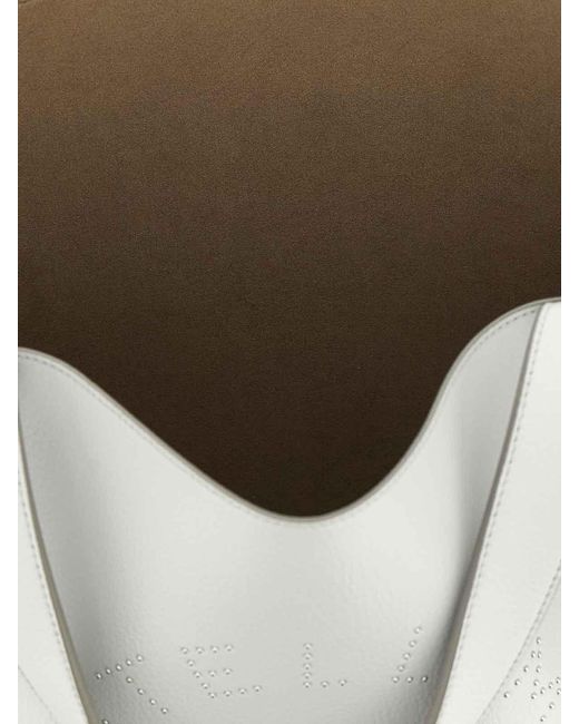 Stella McCartney White Logo Tote Shopping Bag