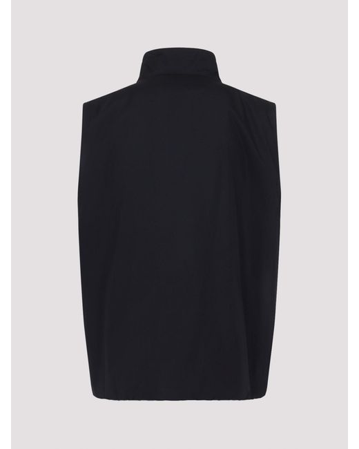 Jil Sander Blue Sleeveless Sport Vest for men