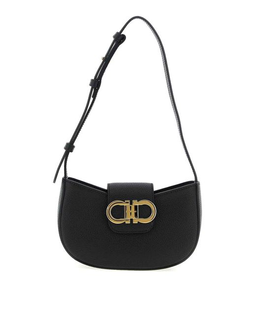 Ferragamo Black Gabry Shoulder Bag