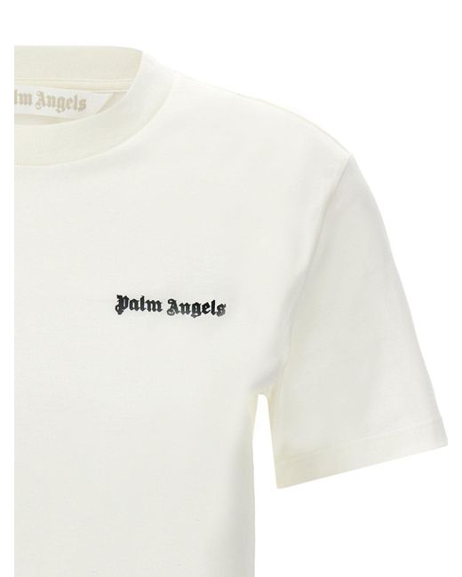 Palm Angels White Classic Logo T-shirt