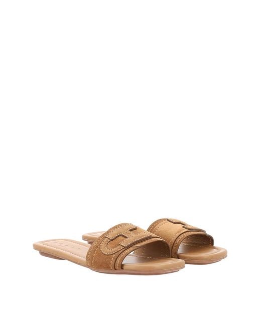 Hogan Brown Sandalo Flat