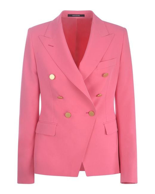 Tagliatore Pink Jacket Double-Breasted