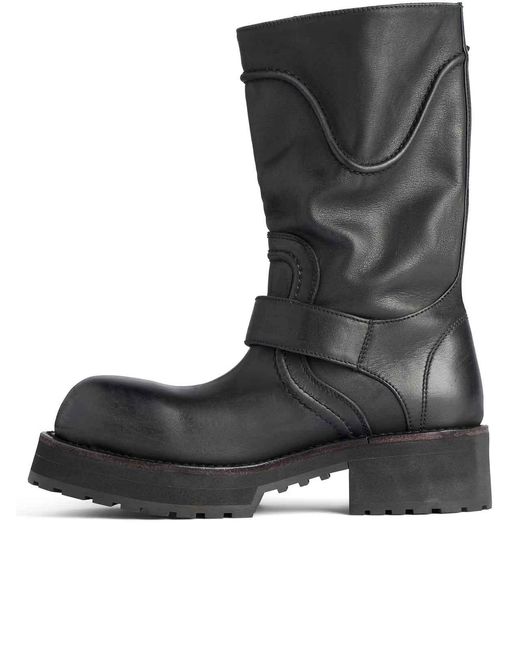 Balenciaga Black Venom Bootie