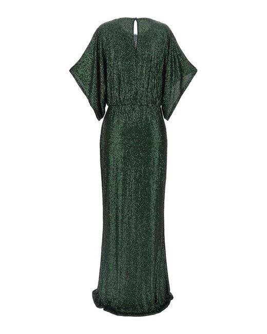Norma Kamali Green 'reverse Obie' Dress