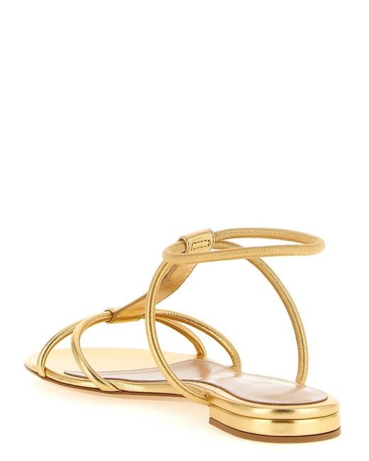 Gianvito Rossi Metallic Lilo Sandals
