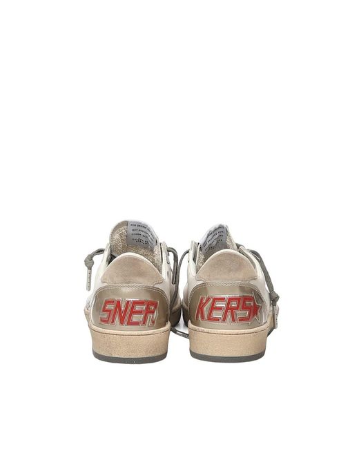 Golden Goose Deluxe Brand White Star Nappa Ball Star
