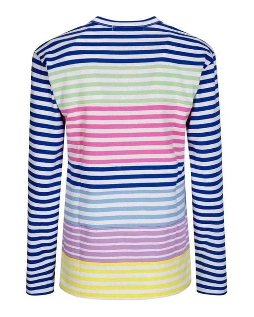 Comme des Garçons Blue Comme Des Garçons Comme Des Garçons Striped Long Sleeved T-Shirt
