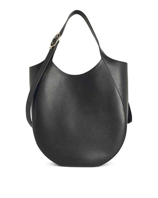 Longchamp Black Xl Leather Bag