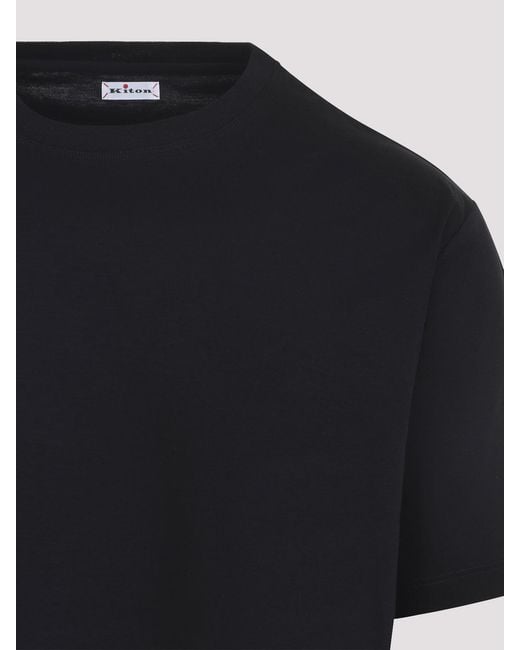 Kiton Black Milano T-Shirt for men