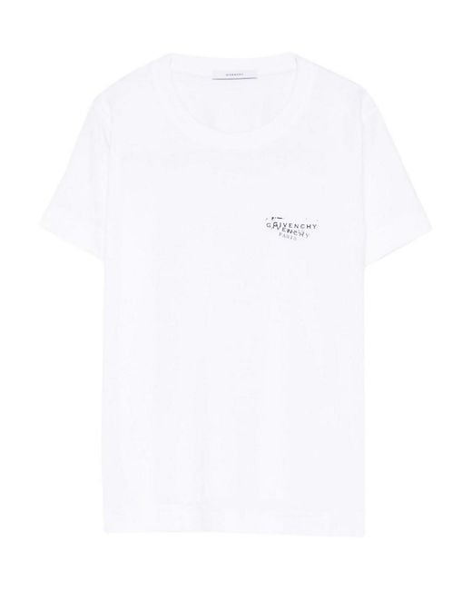 Givenchy White Logo Cotton T-Shirt