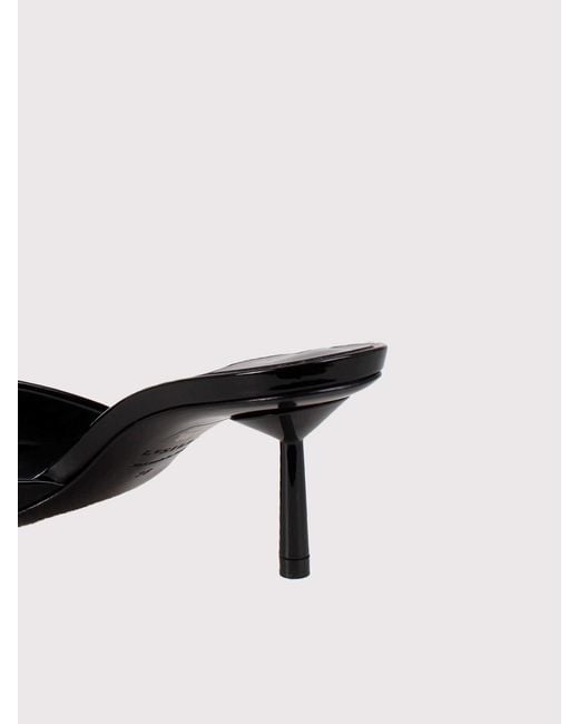 Le Silla Black Bella Vinyl Mule