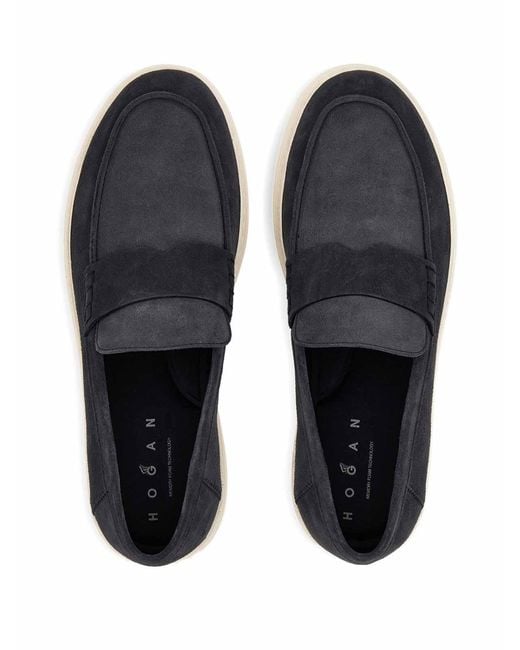 Hogan Blue H-Tv Loafers for men