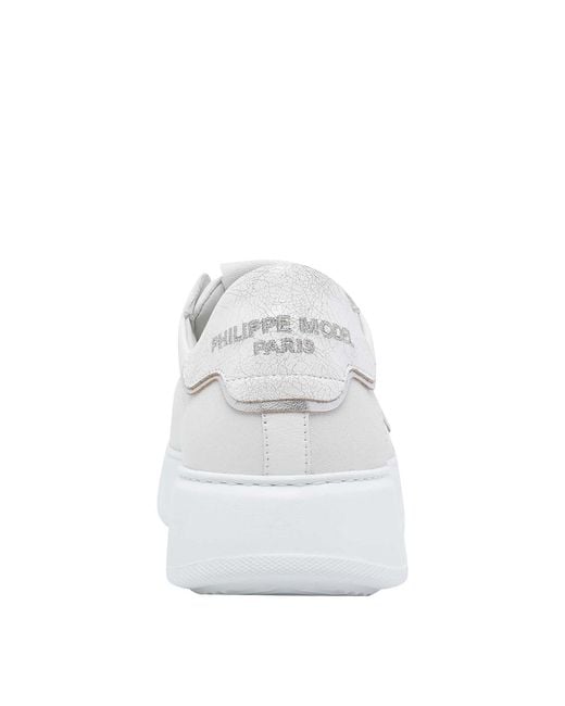 Philippe Model White Temple Sneakers for men