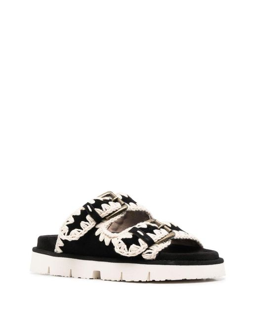 Mou White Bio Sandals Two Buckels