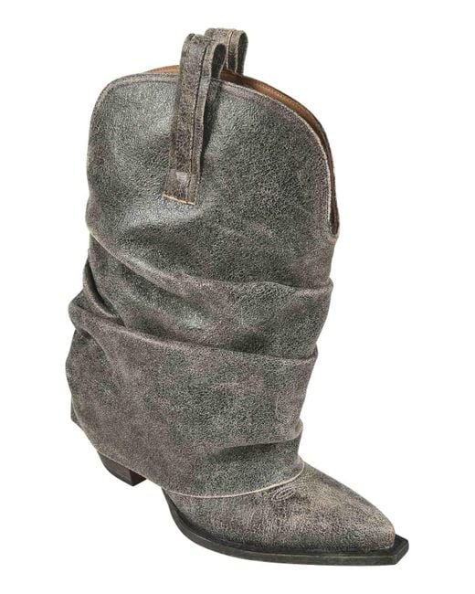 R13 Gray Boots
