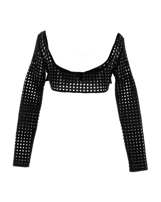 Giambattista Valli Black Polyester Blouse