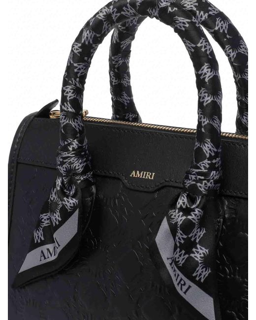 Amiri Black Ma Quad Micro Triangle Handbag