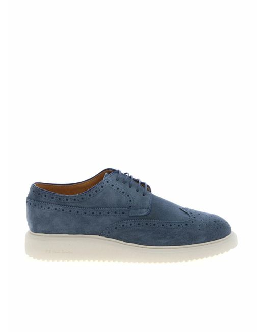 Paul Smith Blue Dixon Derby Shoes Avio for men