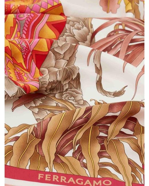 Ferragamo Pink India 2 Foulard