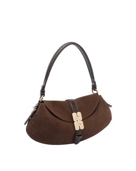Ganni Brown B-Kat Shoulder Bag