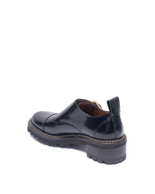 See By Chloé Blue Mallory Buckle Loafers