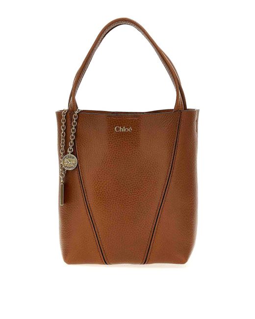 Chloé Brown Spin Handbag