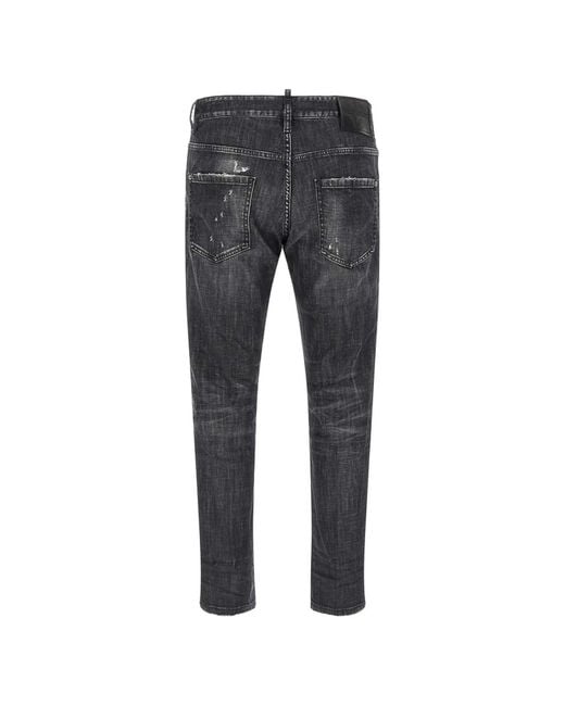 DSquared² Gray Skater Jeans for men