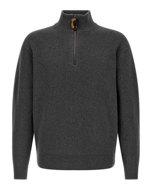J.W. Anderson Gray Half-Zip Sweater for men
