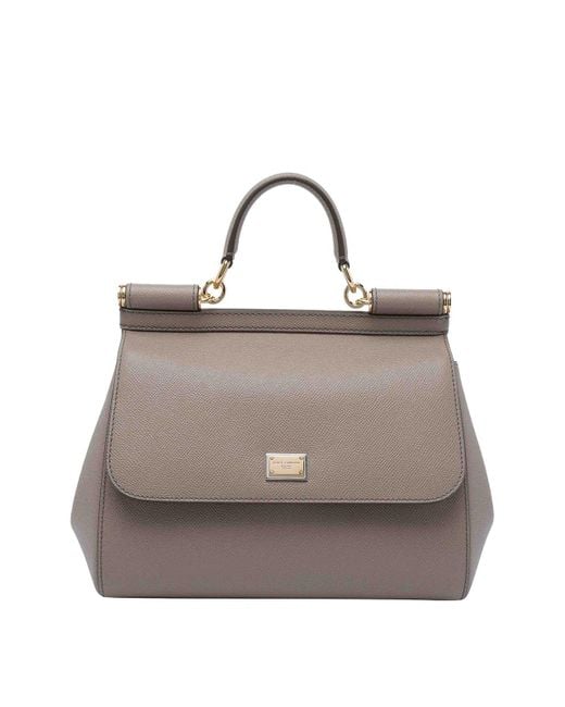 Dolce & Gabbana Gray Big Sicily Handbag