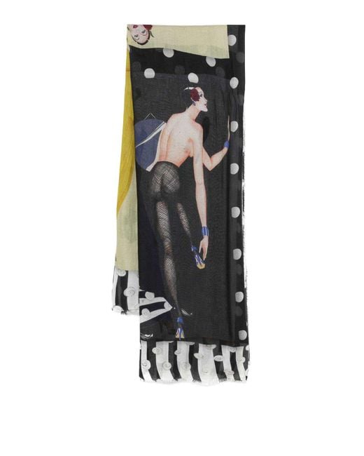Faliero Sarti Black Stylist Stole